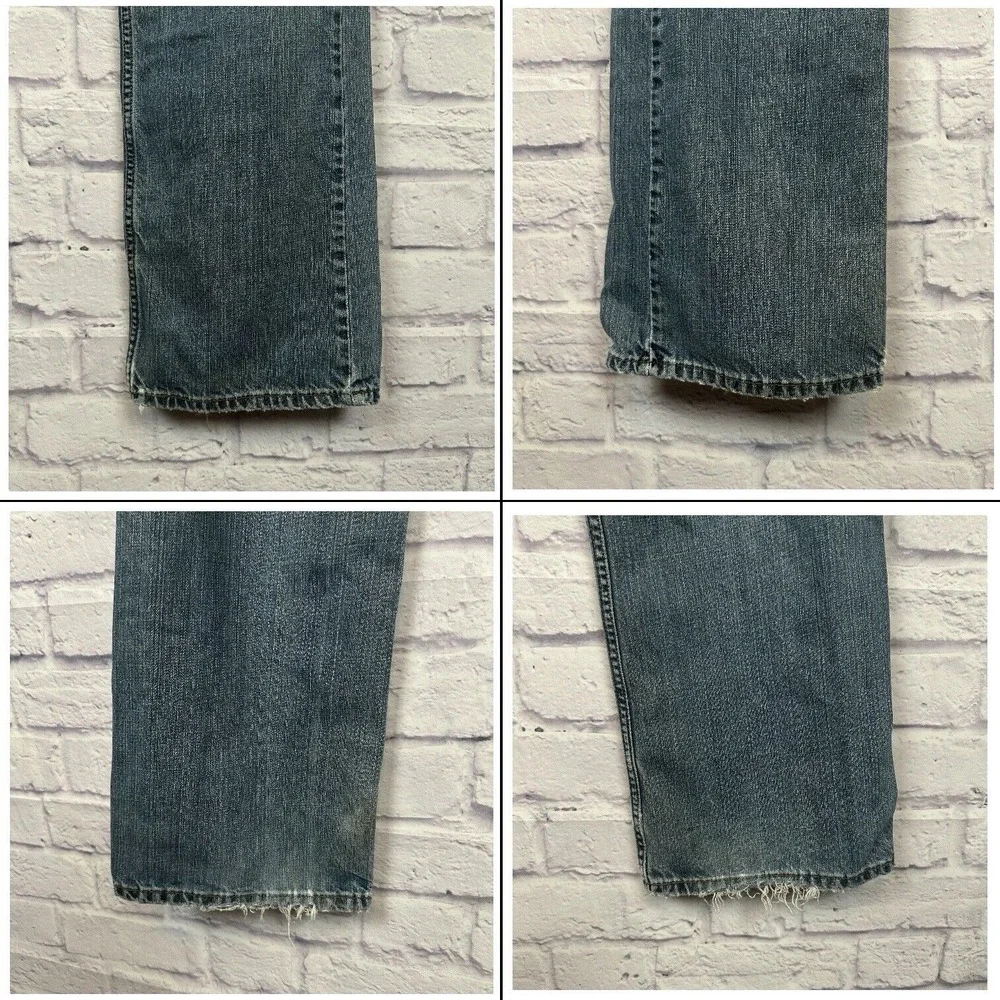 Levis 527 Jeans Mens 36x32 Blue Bootcut 2012 Cowboy Western‎ Fade Whiskers Y2K